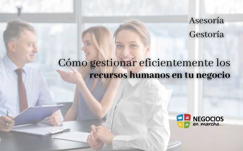 Cómo gestionar eficientemente los recursos humanos en tu negocio